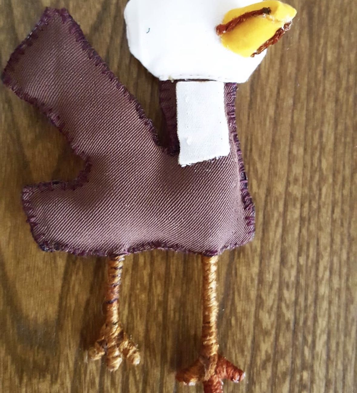 A child drawing realised as a sewn object
